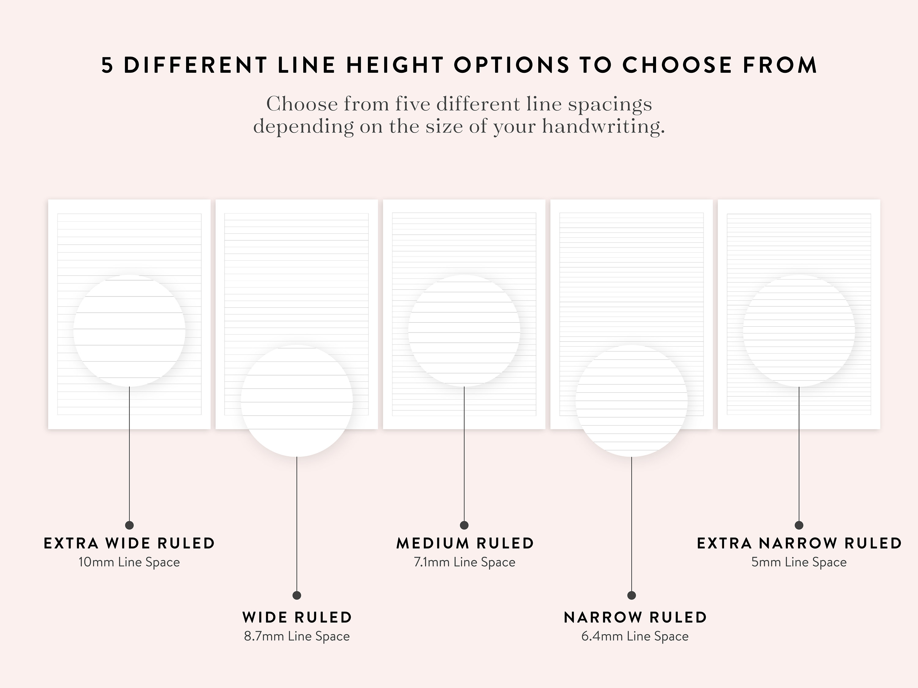 Printable Lined Paper PDF, Ruled Paper, Lined Sheets, College Student ...