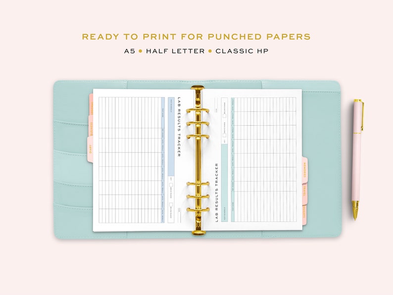 Printable Lab Results Tracker Annual Lab Results Chart Lab - Etsy