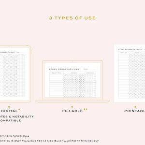 Printable Study Progress Chart, Student Study Planner, Study Progress ...
