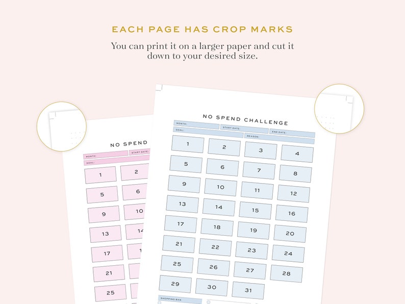 Printable No Spend Tracker Fillable No Spend Challenge No Spend Month Printable no spend tracker fillable no spend challenge no spend month