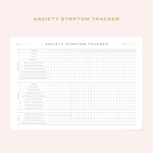 Printable Anxiety Trackers Monthly Anxiety Relief Worksheet Symptom Printable Anxiety Trackers Monthly Anxiety Relief Worksheet Symptom