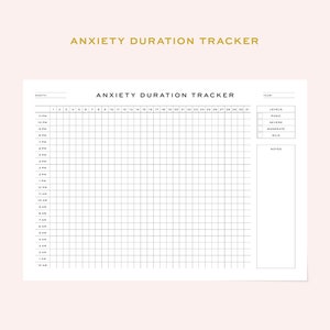 Printable Anxiety Trackers Monthly Anxiety Relief Worksheet Symptom Printable Anxiety Trackers Monthly Anxiety Relief Worksheet Symptom