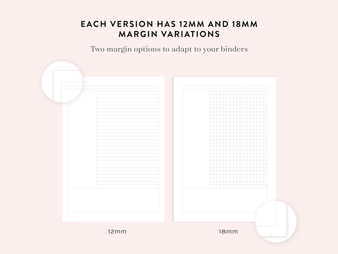 Printable Note Taking Bundle, Ruled / Lined Paper, Cornell Notes ...