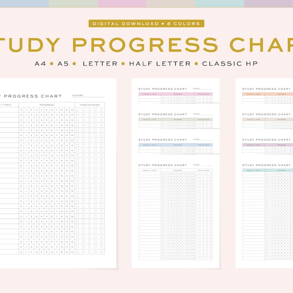 Progress Chart - Etsy