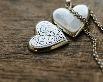 Love Heart Locket Necklace Charm