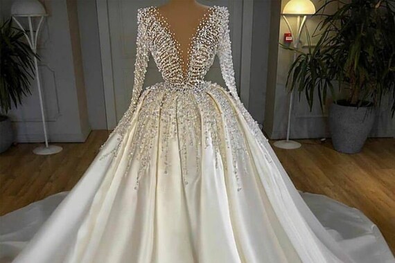 Princess Bejewelled Ball Wedding Gown 