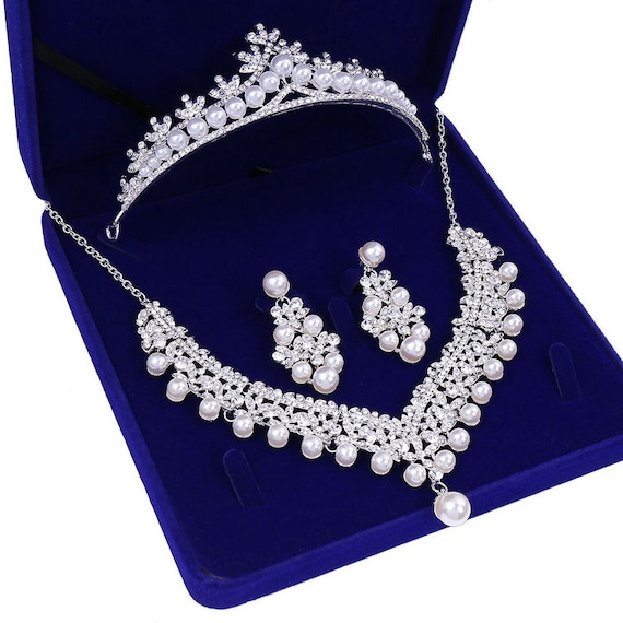 The Bride Wore Pearls, A Tiara and Necklace Set