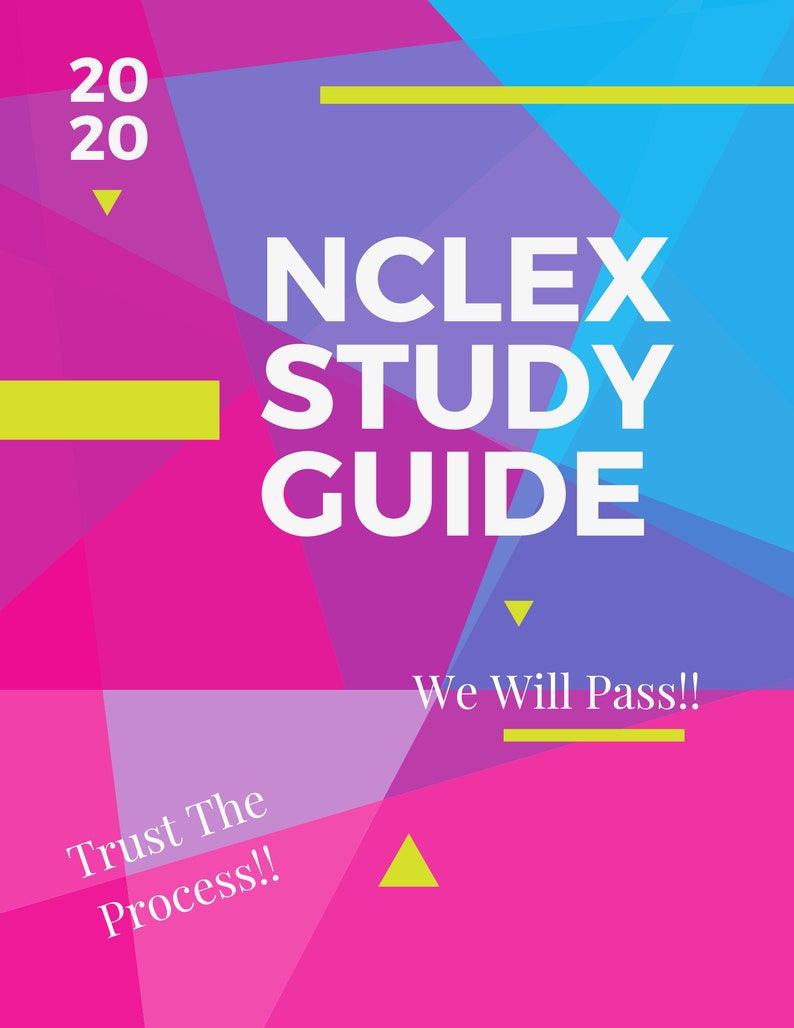 NCLEX Study Guide Etsy