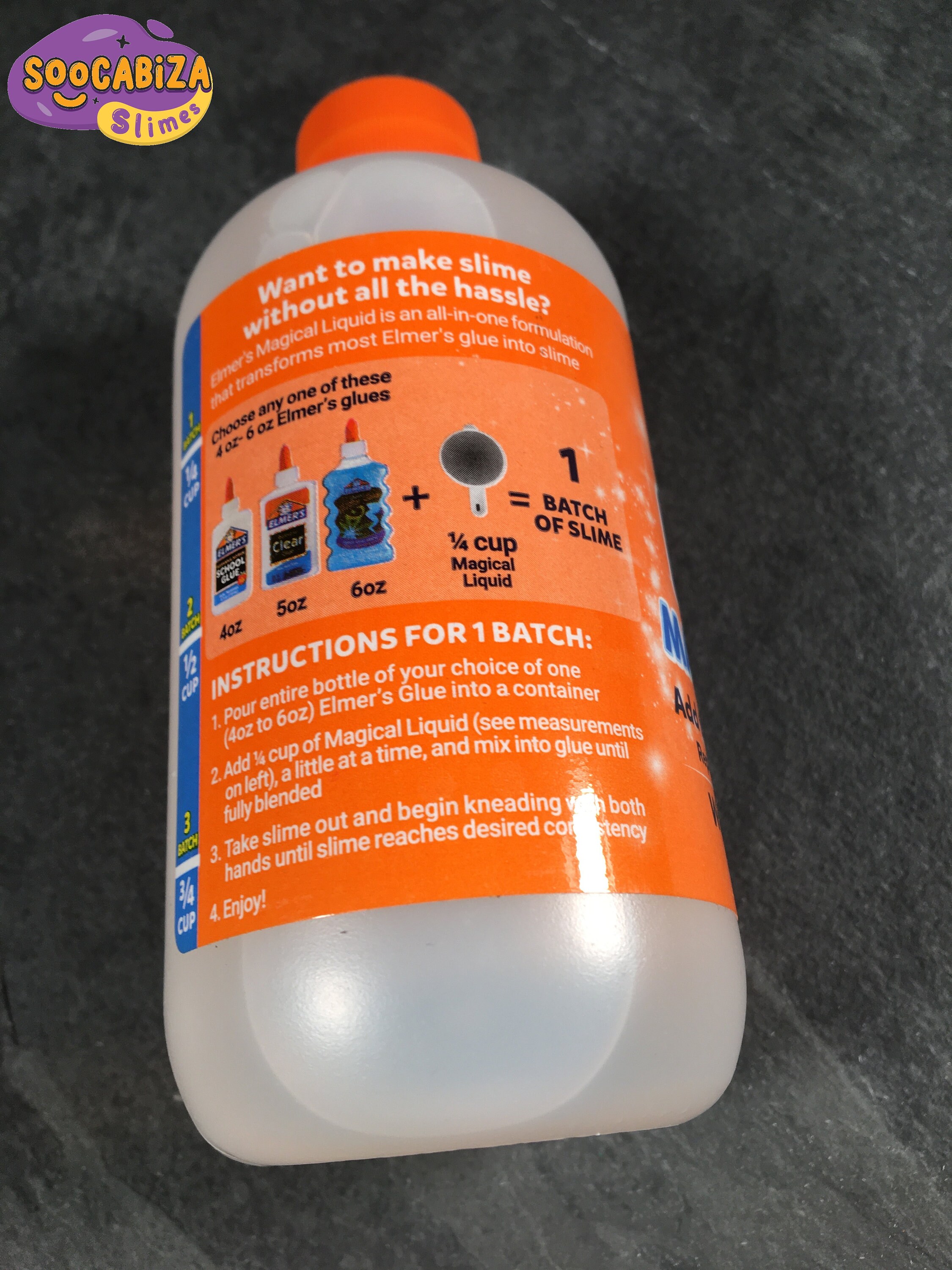 Elmers Glue Slime Magical Liquid Activator Solution 8.75 Fl. Oz. Bottle Homemade Slime, Paper