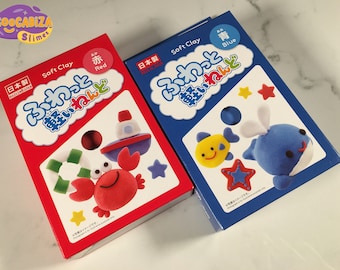 Daiso Soft Clay, Japan, erhältlich in 2 Farben – Lufttrocknender Ton – Perfekt für Butter Slime – Clay Modellierprojekte