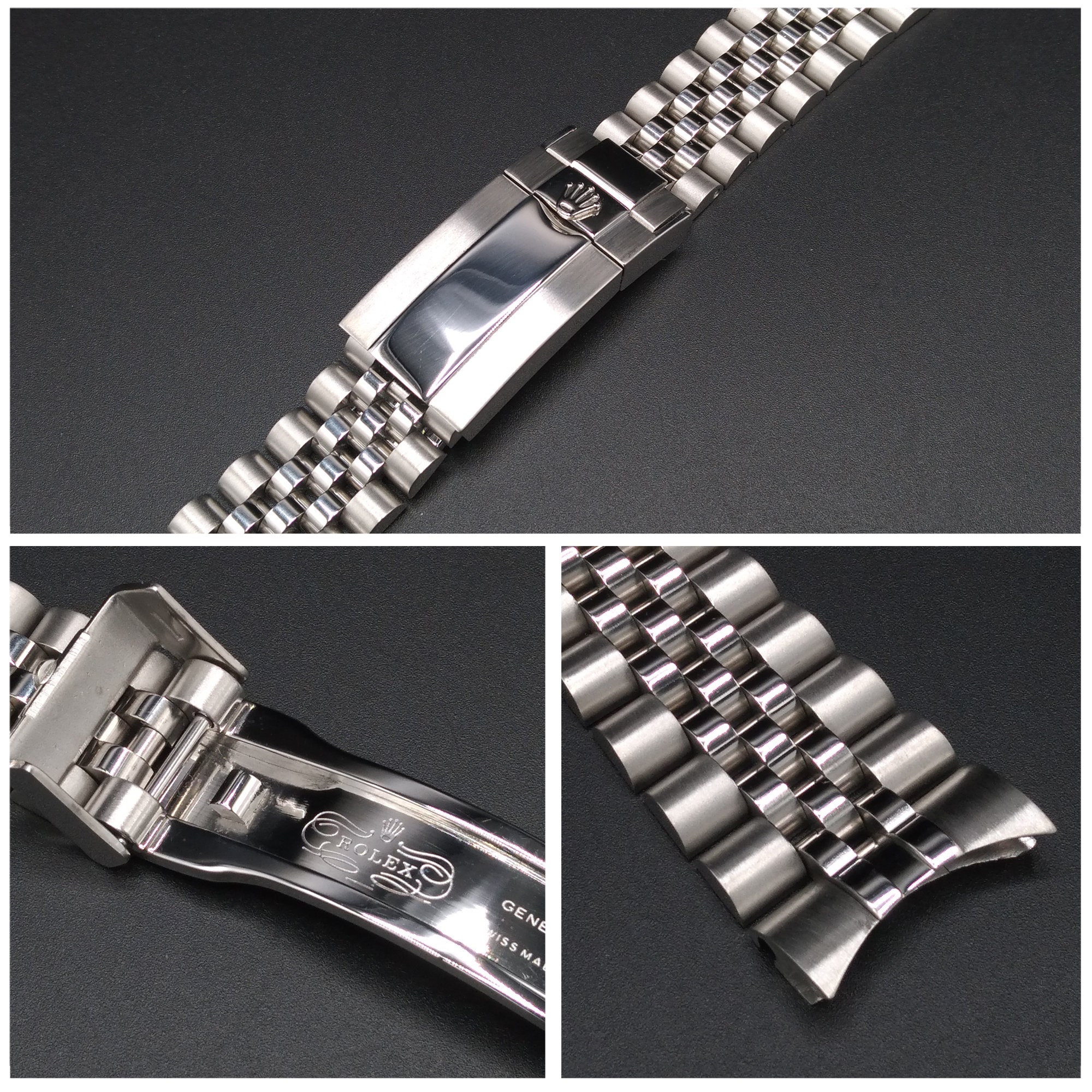 20MM Silver Jubilee Watch Band Oyster Clasp Band for Rolex | Etsy Israel