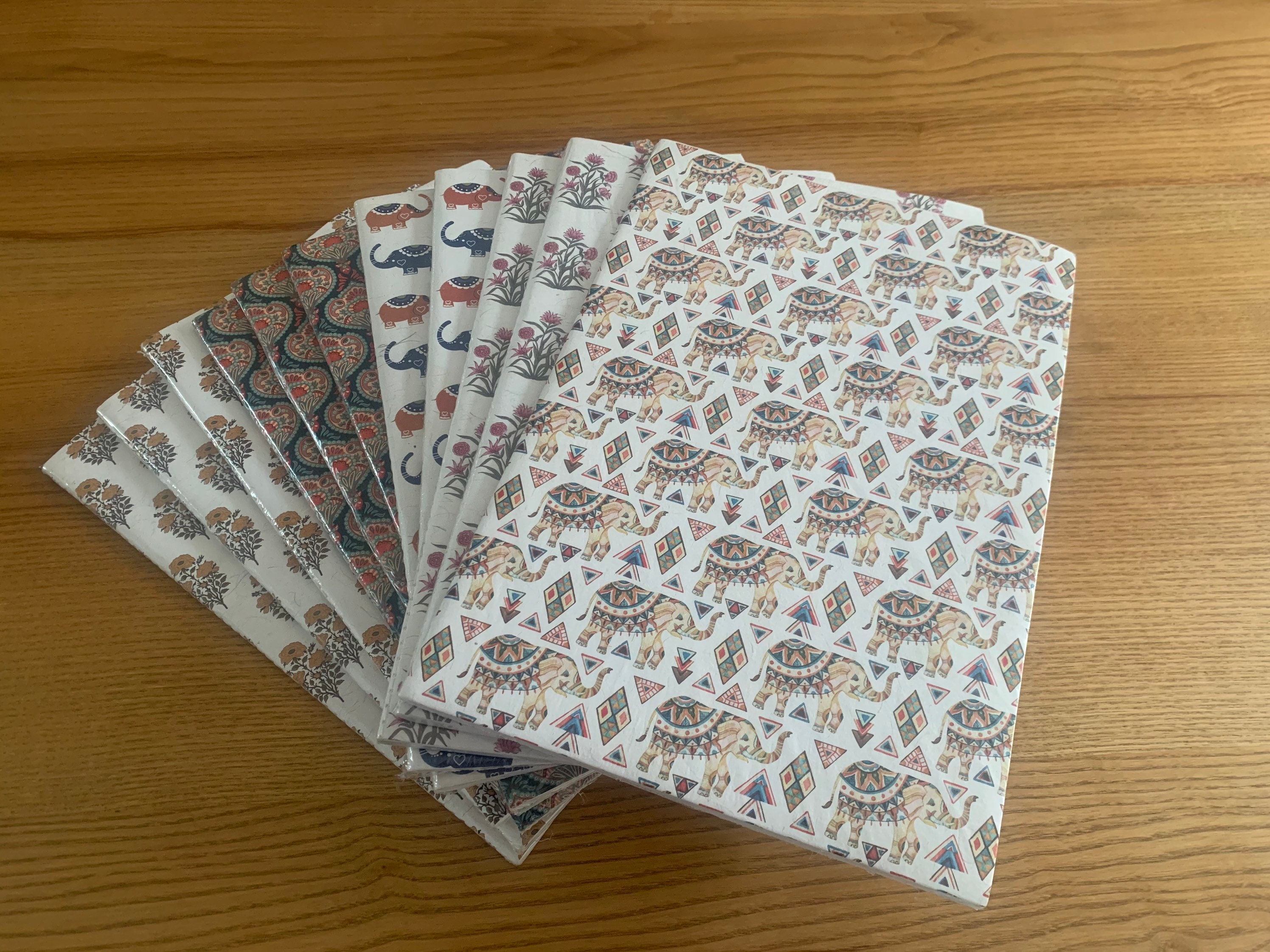 Recycled Paper Notebooks in Various Beautiful Designs Etsy UK