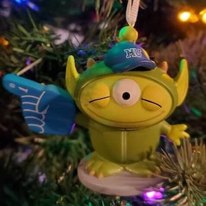 Remix Monster Inc. Mike Wazowski Alien Toy Story Figure Christmas Ornament 1 Pc. (Custom)