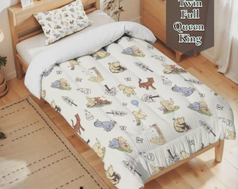 Couette classique pour chambre d'enfant Winnie l'ourson, literie classique pour chambre Winnie l'ourson, couette pour chambre d'enfant