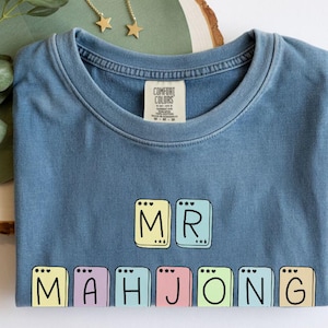 Mahjong Shirt, Mahjong Tile tee, Mahjong Accessories, Mahjong Player Gift, Mahjong Girlie, Mahj Tournament Tee, Mahjong Gift