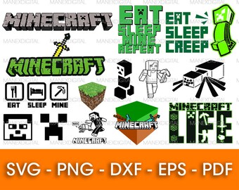 Minecraft Svg Etsy