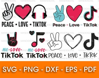 Download Peace Love Tiktok Etsy