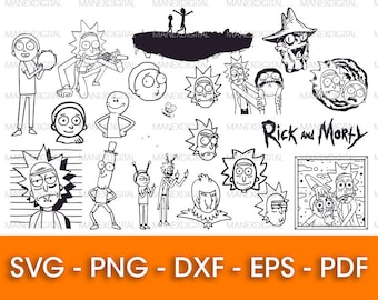Rick And Morty Logo Etsy