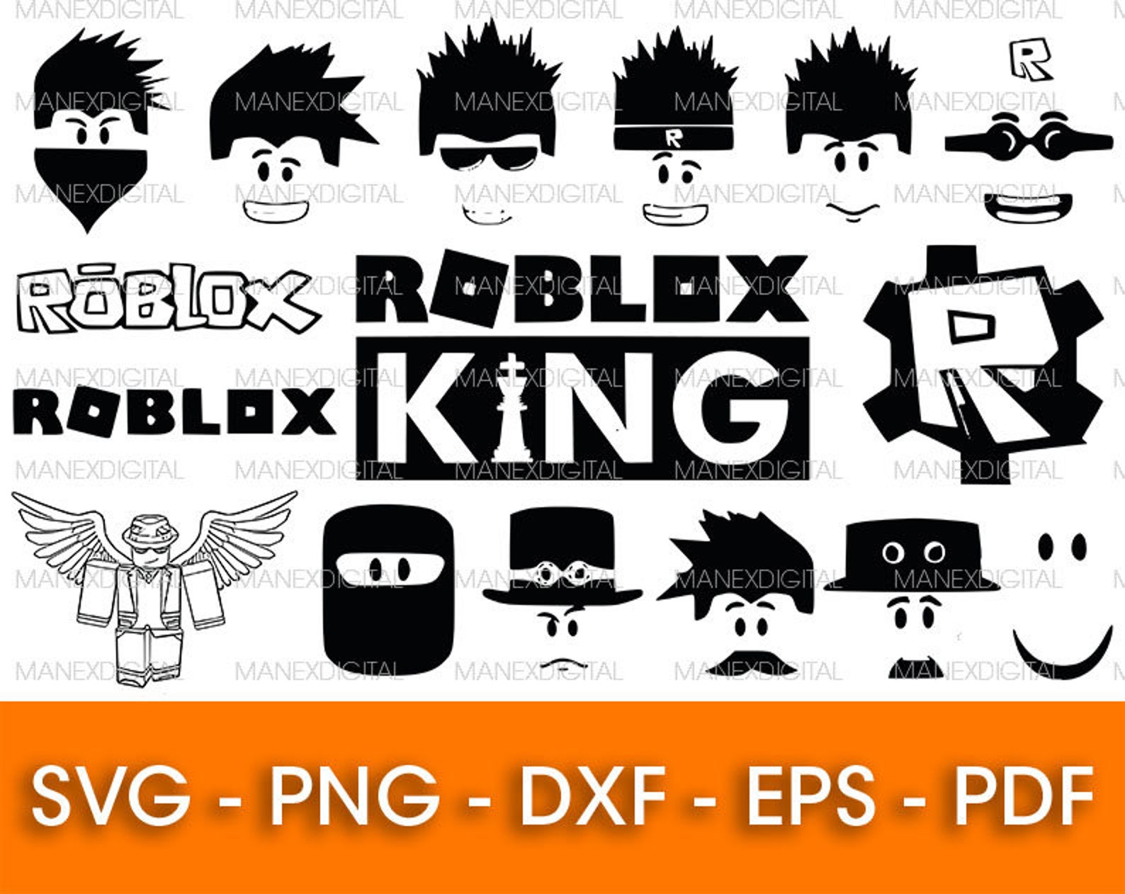 Roblox Svg Bundle Roblox Svg Cut File Roblox Face Svg Images Images ...