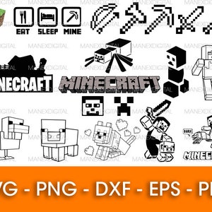 Download Minecraft Birthday Svg Etsy