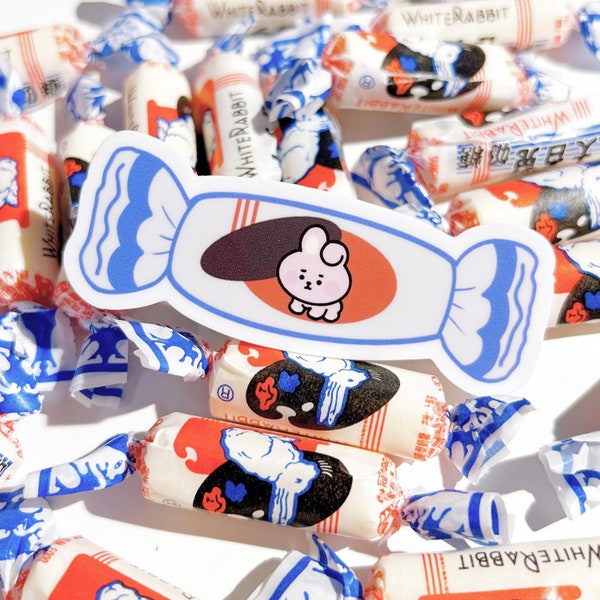 BT21 Cooky White Rabbit Vinyl Sticker