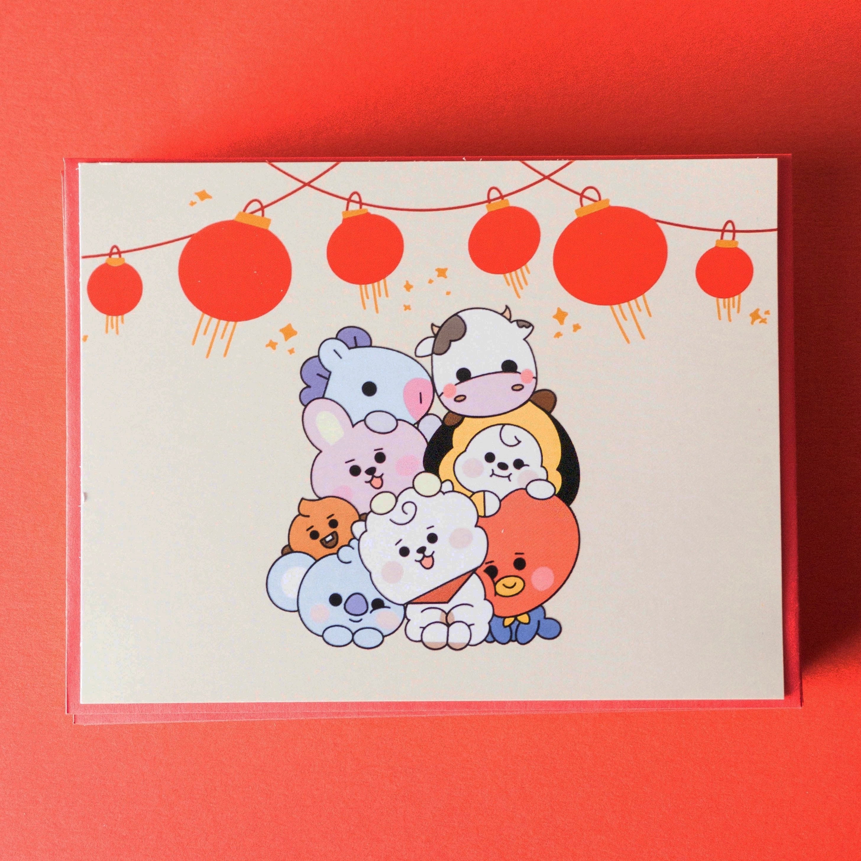 BT21 Lunar New Year Year of the Ox Card w/ Envelope Etsy