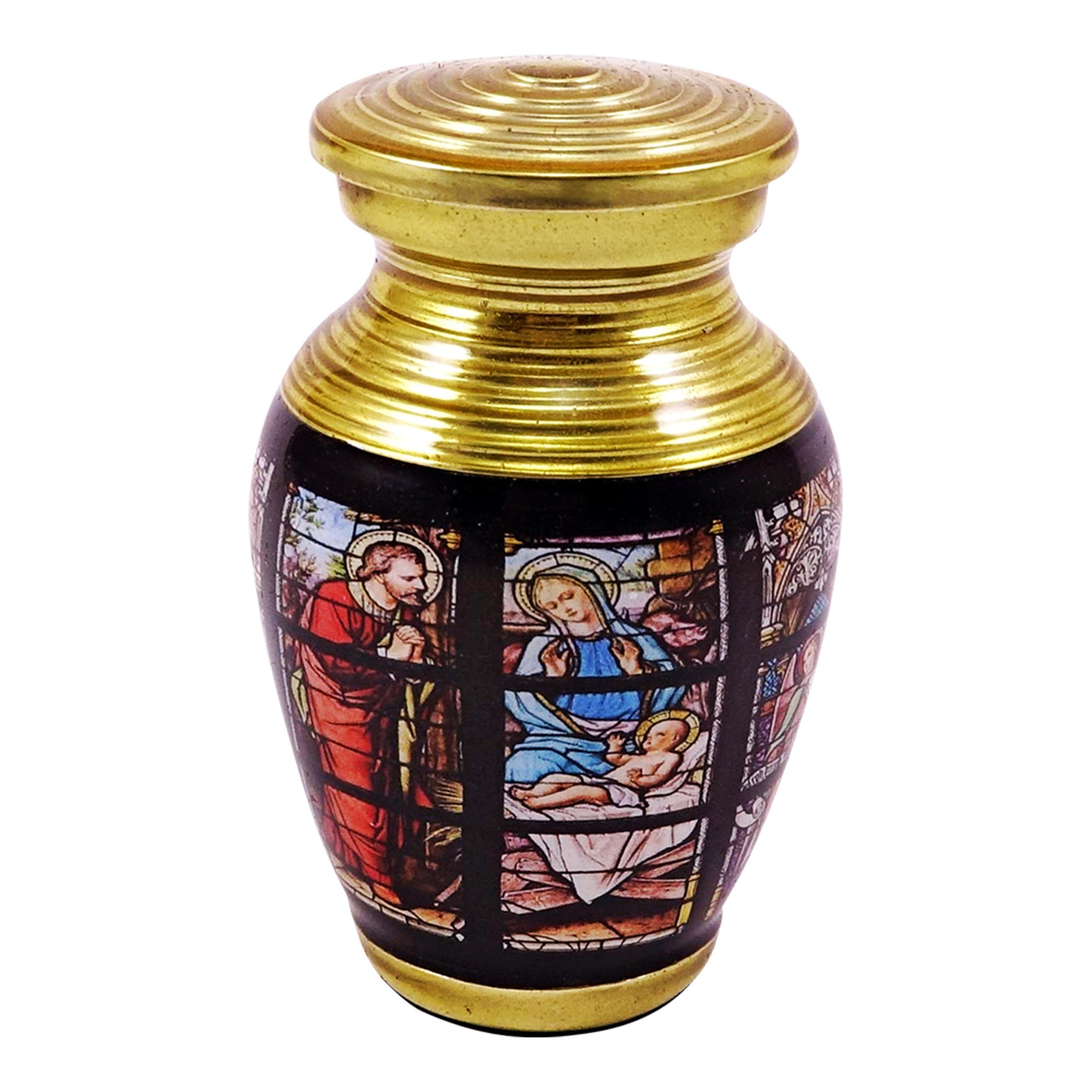Church Stained Glass Small Urn Cremation Urns for Human Ashes Adult