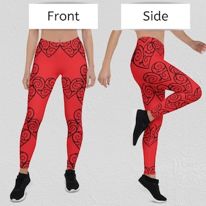 Hearts on Hearts Red Capri Leggings – Found By Me - Everyday Clothing &  Accessories