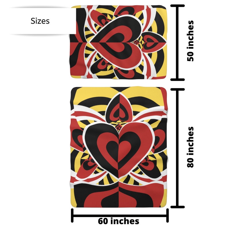 Queen of Hearts Blanket Alice in Wonderland Blanket Plush Sherpa Fleece Blanket Blanket image 9