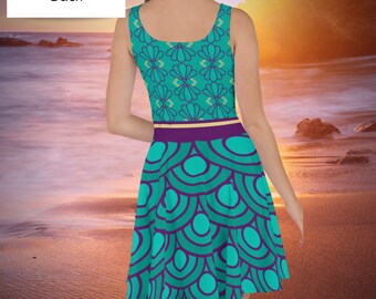 chinese dress ladies Mermaid Girl Skater Dress/Night Gown L / Ivory Mermaid Skater Dress main image 1