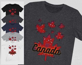 Canada Shirt - Around the World Shirt - Maple Leaf Canada Shirt for Adults