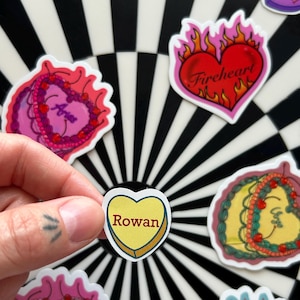 TOG sticker, Rowan sticker, Rowan TOG, Rowan candy heart, Throne of Glass, Rowan lovers, Sarah J Mass, Fae, Kindle sticker, Rowan fans