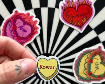 TOG sticker, Rowan sticker, Rowan TOG, Rowan candy heart, Throne of Glass, Rowan lovers, Sarah J Mass, Fae, Kindle sticker, Rowan fans