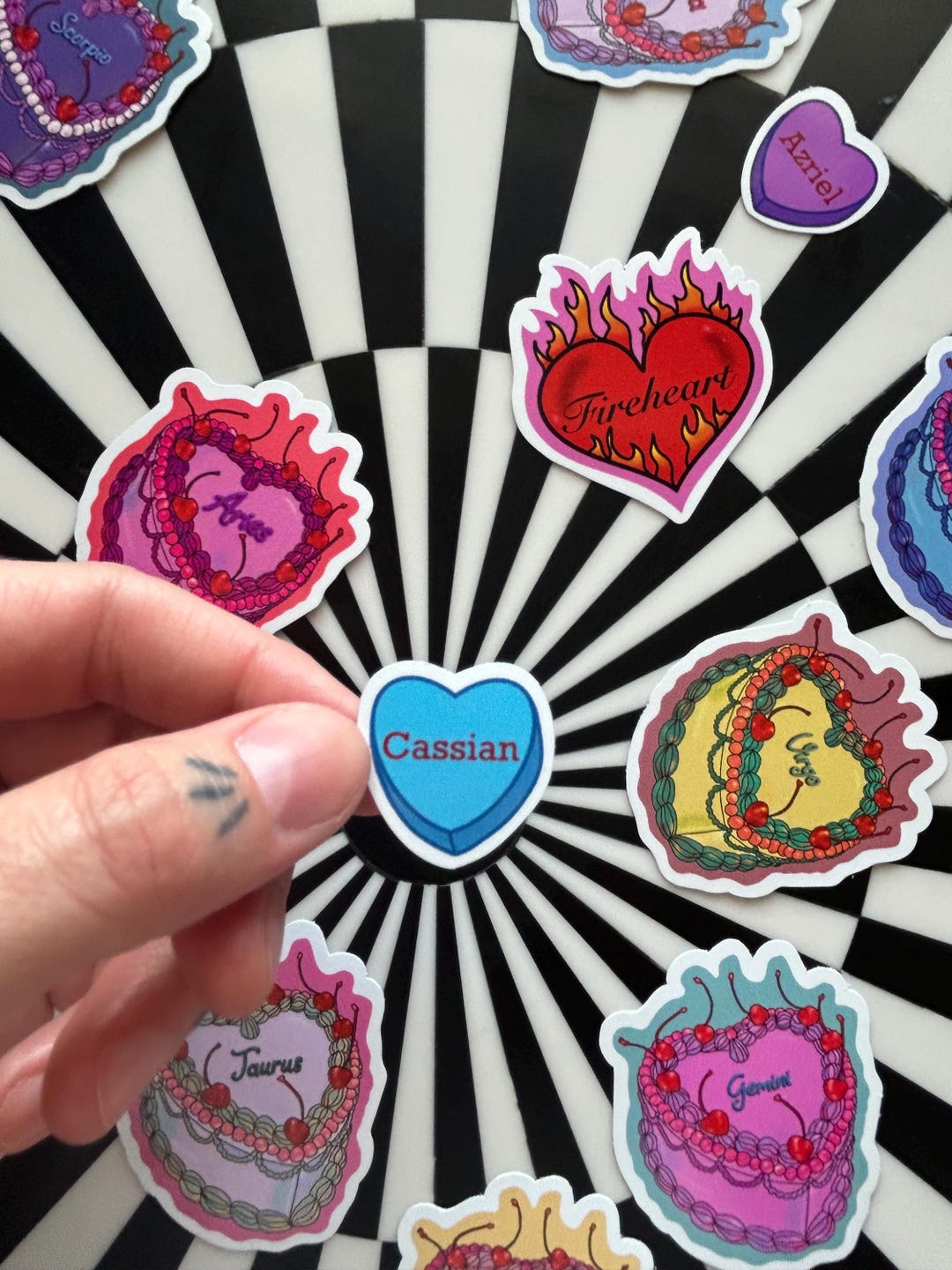 ACOTAR Sticker, Cassian Sticker, Cassian ACOTAR, Cassia Candy Heart ...