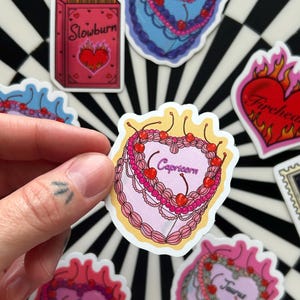 Zodiac sticker | Book lover gift | zodiac gift | Reader gift | Kindle sticker | Capricorn sticker | Capricorn  Astrology gift | vintage cake