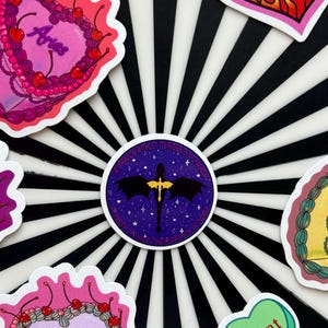 Fourth Wing sticker | Tairn and Andarna | Dragon Sticker | Violet Sorrengail | Xaden Riorson | kindle sticker |  bookish sticker | reader