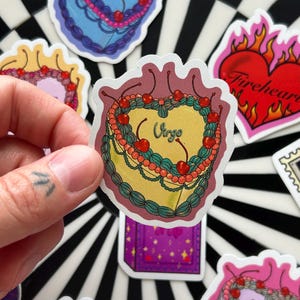 Zodiac sticker | Book lover gift | zodiac gift | Reader gift | Kindle sticker | Virgo sticker | Virgo |  Astrology gift | vintage cake