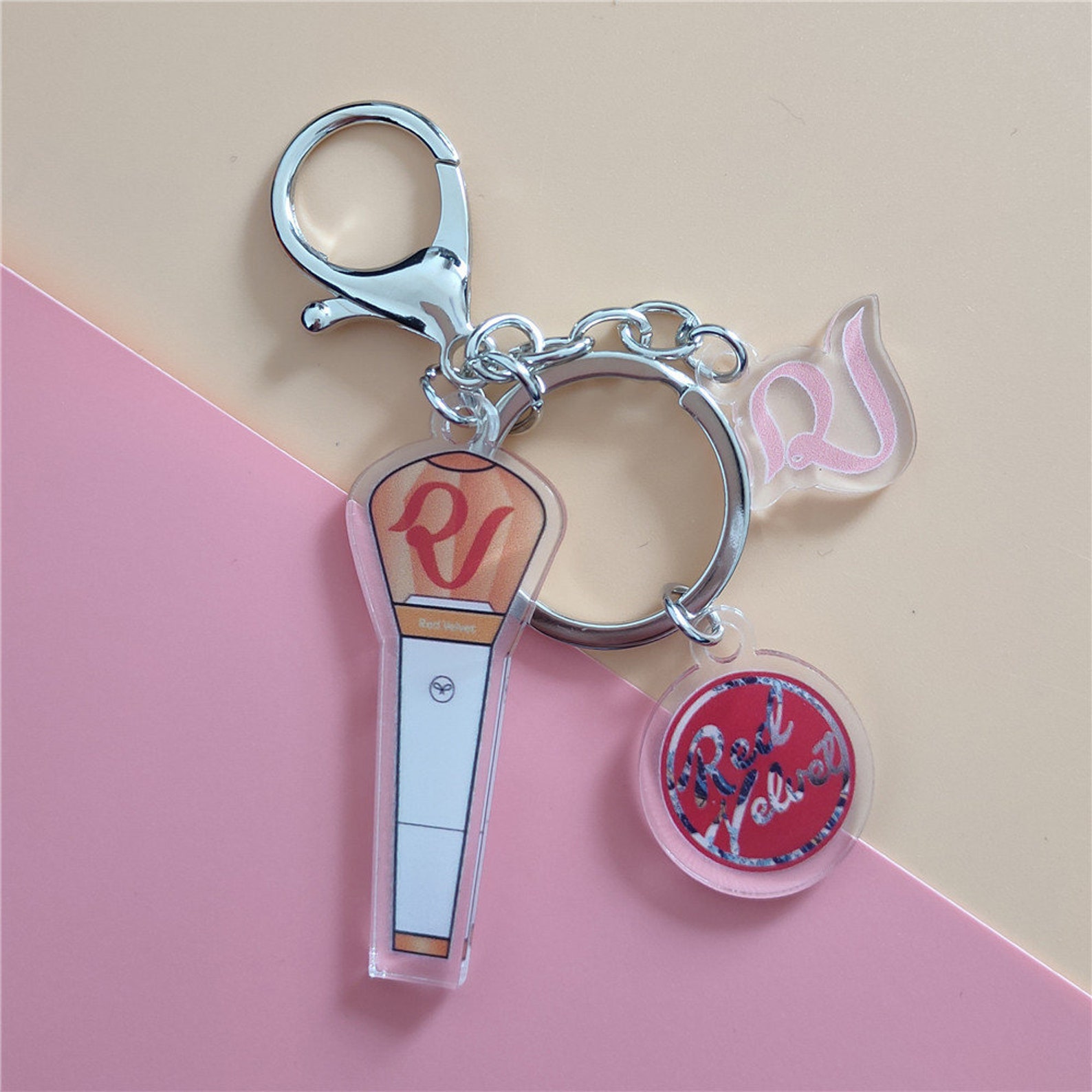 Kpop light Stick keychain TXTSuper M Red velvet Mamamo Etsy