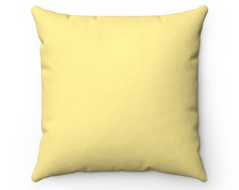 pale yellow pillows