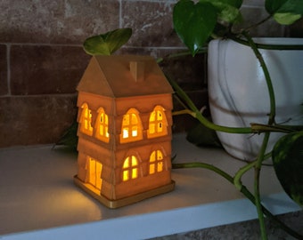 House Lantern, Tea Light Lantern, House Lamp