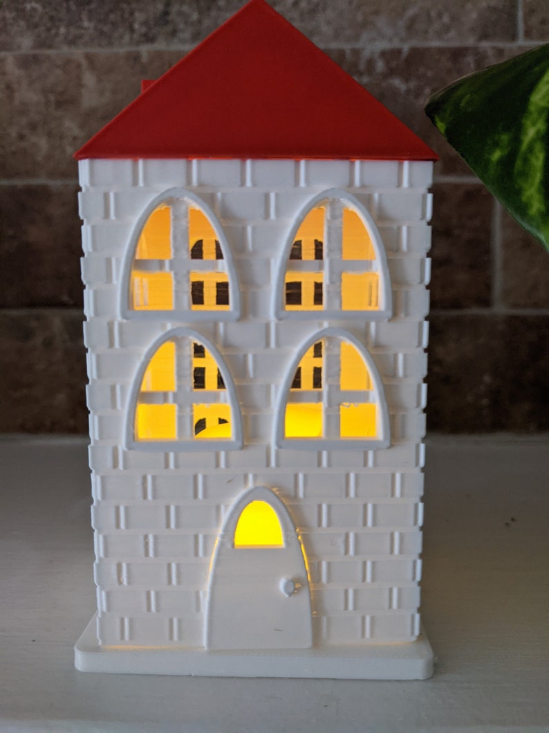 House Lantern Tea Light Lantern House Lamp Etsy