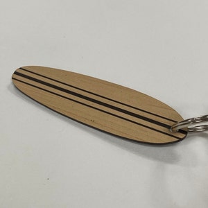 Engraved Surfboard Keychain