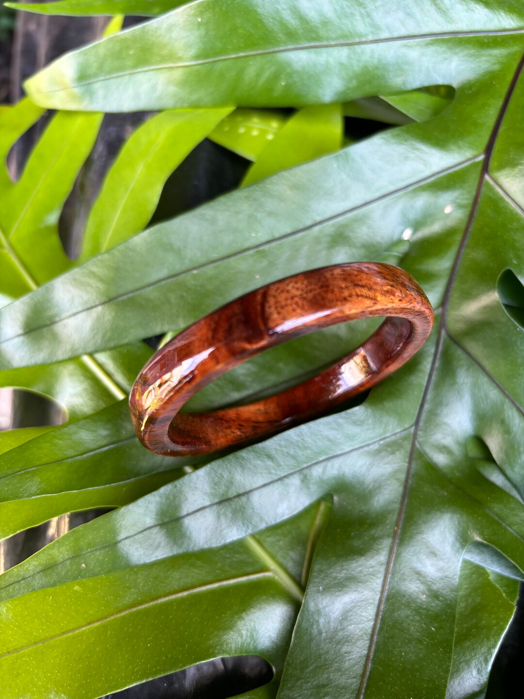 Curly Koa Bangle 7-1/4 - Etsy