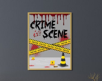 Crime Scene Printable - Etsy