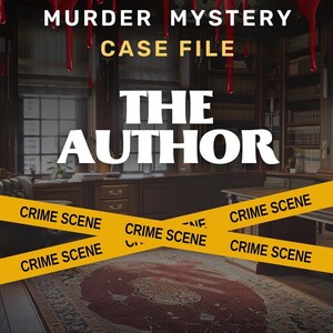 Digital Murder Mystery | "The Author" Case File | Printable at Home | Interactive Detective Experience | Unsolved Cold Case | Date Night