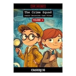 The Crime Squad – Dossiers de détective junior | Livre d'activités mystères pour enfants de 8 à 12 ans | Casse-têtes et indices amusants et sans écran