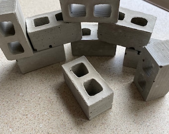 1:12 Scale Miniature Cinder Blocks