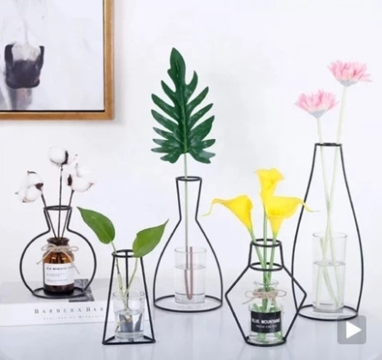 Trendy Iron Silhouette Wire Vase 6 Styles Tealight Holder Etsy UK