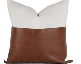 leather cushion covers