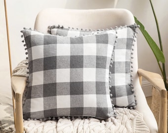 buffalo plaid pillow cases